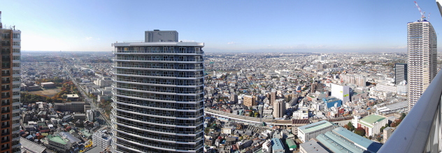 45階・南〜北西方面（THE　KOSUGI　TOWER〜パークシティ武蔵小杉）